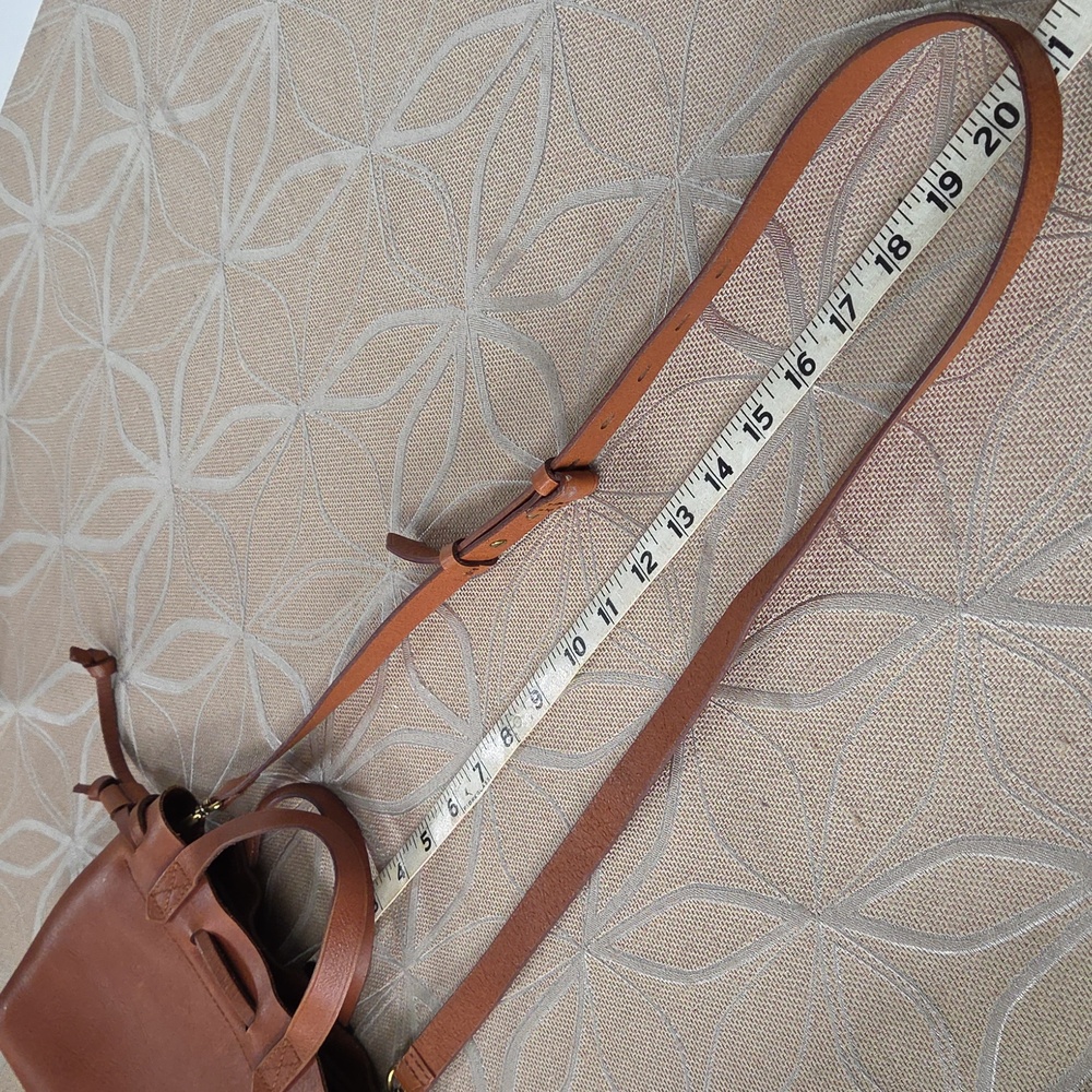 Madewell Brown Leather Bucket Bag - Picture 13 of 14